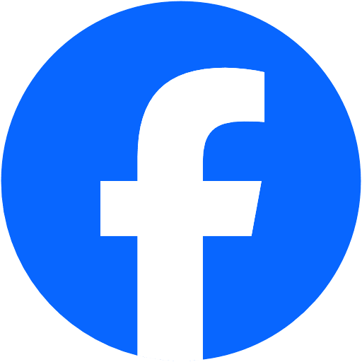 facebook round color icon